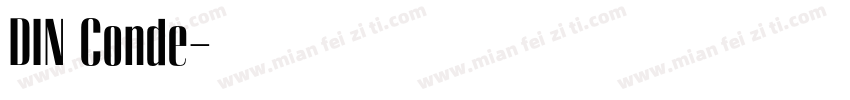 DIN Conde字体转换